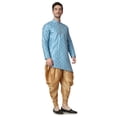 thumbnail image 3 of Royal Kurta Men's Jacquard Silk Printed Kurta, 3 of 7