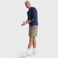 thumbnail image 4 of Hanes Originals Shorts Men's Gym Workout Pockets Cool Comfortable Cotton 7 Inseam, 4 of 5