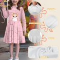 thumbnail image 6 of DISNIMO Corgi Dresses for Girls Paw Print Dress Girl Long Sleeve Skater Dress Kids Medium Length Dresses for Girls Long Sleeve Collar Dress for Kid Girls Twirly Dresses Size 5-6 Girls Midi Dress, 6 of 7