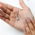 thumbnail image 5 of Rosec Jewels Elegant Infinity Pendant Necklace with Moissanite for Women - D Color VS1 Clarity, 925 Sterling Silver, 5 of 7