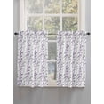 thumbnail image 5 of Purple Grey Botanical Living Room Curtains 2 Panel, Spring Floral Summer Farmhouse Cafe Window Treatment, Farmhouse Bedroom Bathroom Kitchen Curtains Drapes 104"x54", 5 of 6