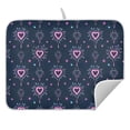 thumbnail image 5 of Ryvnso Fireworks Hearts Dish Drying Mat for Kitchen Countertop 16x18 Small Dish Pad Drainer Rack Dish Sink Mats, 5 of 7