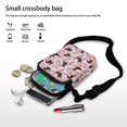 thumbnail image 7 of HELLHERO Dachshund and Floral Pattern Women Adjustable Shoulder Strap Shoulder Bags for Unisex Travel, Outdoor and Daily Use Travel Crossbody Purse Polyester, 7 of 7
