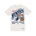 thumbnail image 2 of Men's New Era  Cream Memphis Grizzlies Oversized City Edition Remix Vintage T-Shirt, 2 of 3