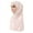 Beige, variant on Travelwant Women Solid Color Lace Rhinestone Muslim Hijab Wrap Islamic Scarf Cap Head Cover