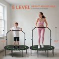 thumbnail image 6 of GVN 48" Trampoline with Adjustable Handle Bar, Outdoor Trampoline for Adults, Indoor, Outdoor, Green, 6 of 6