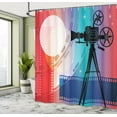 thumbnail image 5 of Ambesonne Cinema Shower Curtain, Movie Reel Vintage Motif, 69"Wx75"L, Multicolor, 5 of 5