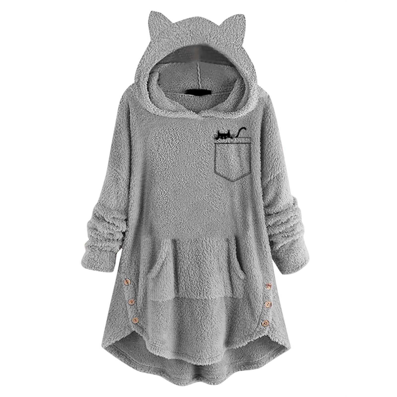 green hoodie with cat ears