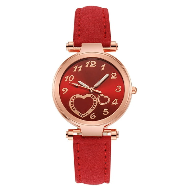 Reloj de pulsera de cuarzo para mujer, ideal para niñas y niños. Diseño con manecillas y números. Accesorios para el tiempo libre.