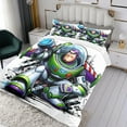 thumbnail image 3 of Buzz Lightyear 2 Themed Bed Sheet Set Three Piece Set 53x79 Inches Comfortable And Skin Friendly Unique Design Creating A Star Studded Night, 3 of 6