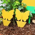 thumbnail image 6 of Pebbuoy 6Pcs Double Sided Sticky Board Odorless Waterproof Fruit Fly Trap UV Resistant Child Pet Safe Plant Yellow Sticky Traps for Indoor Outdoor Kitchen, 6 of 6