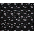 thumbnail image 4 of oneOone Tissu Polyester Lycra à Pois et Visage de Chat Imprimé Animal, Largeur 56 Pouces, 4 of 4