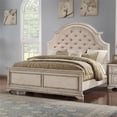 thumbnail image 7 of Pemberly Row Traditional Solid Wood King Bed in Ant White Finish, 7 of 7