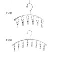 thumbnail image 2 of Percha para ropa 8 Clips Pinzas para ropa a prueba de viento de acero inoxidable Perchero para secar Tomshoo  Percha, 2 of 7
