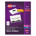 thumbnail image 1 of Avery 8781 Magnetic Style Name Badge Kit - 48 per Pack, 1 of 1