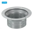 thumbnail image 3 of Unique Bargains 3 Inch Duct Connector Flange Metal Fitting Straight Pipe Flange Round Ventilation Duct 2 Pack, 3 of 5