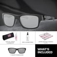 thumbnail image 3 of Oakley OO9135 Jupiter Squared Rectangle Shaped Non-Polarized Sunglasses for Men - Includes Official Eyewear Kit - Matte Black Frame with Prizm Black Lens, 3 of 6