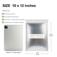 thumbnail image 3 of Pack of 50 10 x 12 inch Silver Metallic Bubble Mailers, Self-Seal Thermal Insulated Padded Envelope, 3 of 8