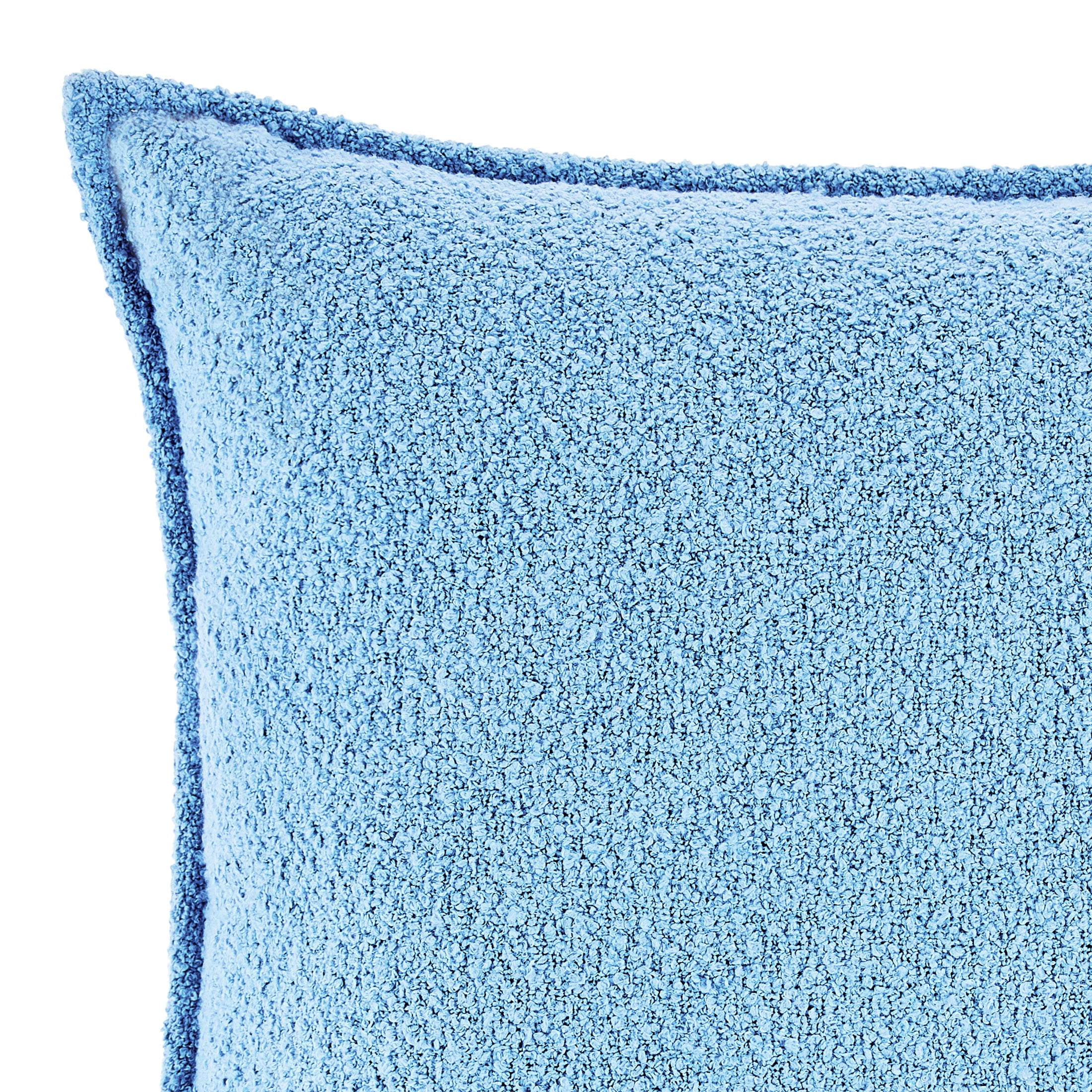 Mainstays Blue Boucle Decorative Pillow, 22 in x 22 in