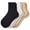 Navy/Khaki/White, variant on Sierra Socks Women's 3 Pair 100% Cotton Ankle Turn Cuff Seamless Toe Socks (Assorted 2 (Aqua Blue/Yellow/Marine Blue), Sock Size: 12; Fits Shoe Size: 11-12)