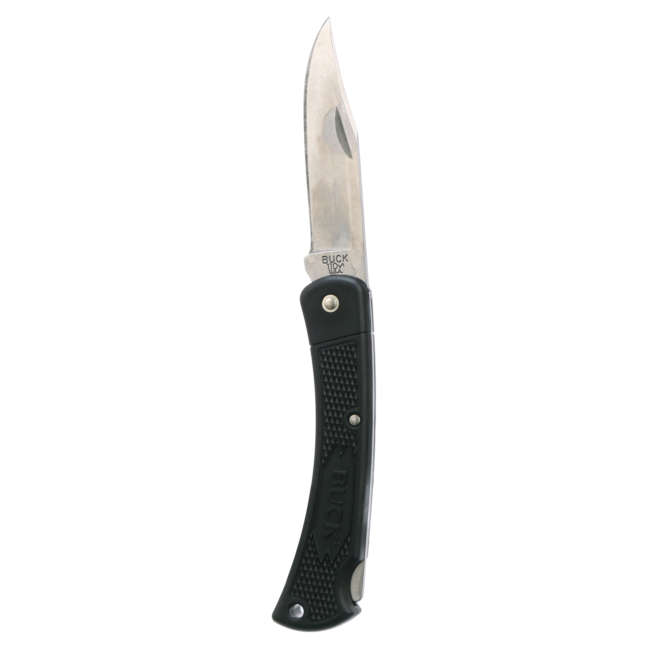  Buck Knives 110 Folding Hunter LT Lightweight Folding Lockback Hunting  Knife with Lanyard Hole & Heavy-Duty Polyester Sheath Included, Nylon  Handle, 3-3/4 420HC Blade, Black : Sports & Outdoors