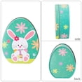 thumbnail image 4 of Easter Decorations Decorative Rabbit Flat Egg Shaped Tinplate Box Festive Children Gift Box Candy Box, 4 of 4