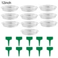 thumbnail image 2 of SPRING PARK 10Pcs Clear Plant Pot Saucers Plastic Flower Pot Saucer Pot Drip Tray, 2 of 7