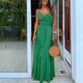 thumbnail image 1 of MesaSe Robe de Plage Mode Femme Été Boho Sans Manches à Bretelles Col en V Bandage Fête, 1 of 6
