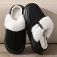 thumbnail image 4 of Zapatillas de algodón populares para hombres y mujeres, zapatillas de algodón para parejas, zapatillas peludas cálidas para interiores de otoño e invierno, 4 of 5