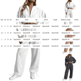 thumbnail image 2 of GILIGEGE Women's 2 Piece Cropped Zip Up Hoodie Fall Lounge Set Lounge Travel Sets for Women Airport Travel Outfits,Comfy Athleisure Fall Winter Clothes,wide Leg Palazzo Pants White L, 2 of 3