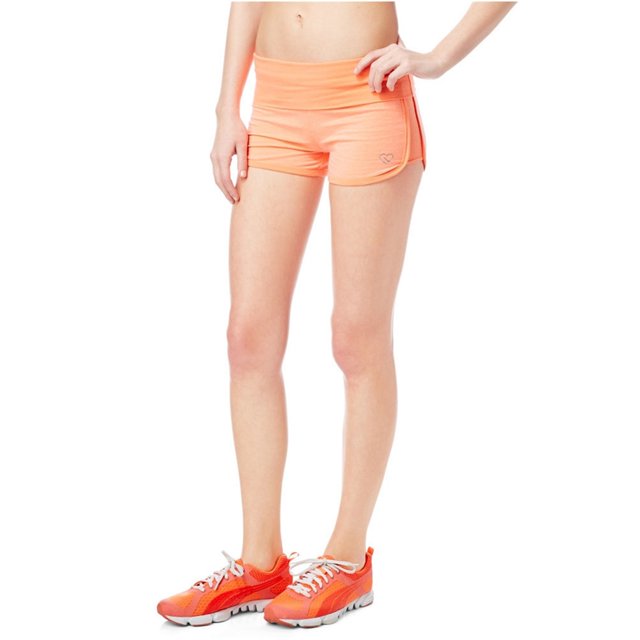 Aeropostale Womens Fleece Yoga Athletic Workout Shorts, Naranja, X-Small Aeropostale Ejercicio