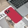 thumbnail image 5 of Case Compatible with iPhone 15 Pro 6.1 Inches, Straight Edge Fine Hole Soft Liquid Silica Gel  Grade Shockproof Fingerprint Protection(Red), 5 of 14