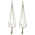thumbnail image 4 of 1PC Creative Woven Garden Flowerpot Net Cotton Hemp Rope Hand-Woven Simple Indoor And Outdoor Hanging Wall, 4 of 9