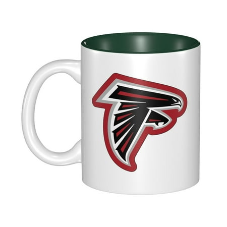 

Atlanta_Falcons 11 Oz Originality Coffee Mugs Large Water Mugs With Handle Porcelain Coffee Cup Thank You Gifts For Mom Dad And Friends Dark Green
