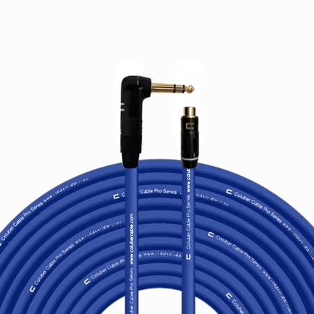 Coluber Cable Balanced Right Angle 1/4" TRS - RCA Female Pro 3-Pin Connector