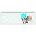thumbnail image 2 of PinPix 36x12 Custom Cork Bulletin Board Peaks Modern Pattern White Aqua Poster Board Has a Fabric Style Canvas Finish, Framed in Peaks Modern Pattern White Aqua, by ArtToFrames (PinPix-1791), 2 of 6