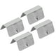 thumbnail image 2 of Clips deflectores de viento, 4 piezas de acero inoxidable para automóviles en el canal Deflector de lluvia y viento Clips de montaje Modificación Reemplazo Plata, 2 of 14