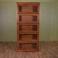 thumbnail image 5 of Mission Craftsman Style Oak Barrister Bookcase - 5 Stack - Walnut, 5 of 15