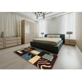 thumbnail image 4 of Ahgly Company Indoor Rectangle Abstract Red Oriental Area Rugs, 2' x 4', 4 of 6