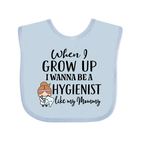 

Inktastic Future Dental Hygienist Like Mommy Gift Baby Girl Bib