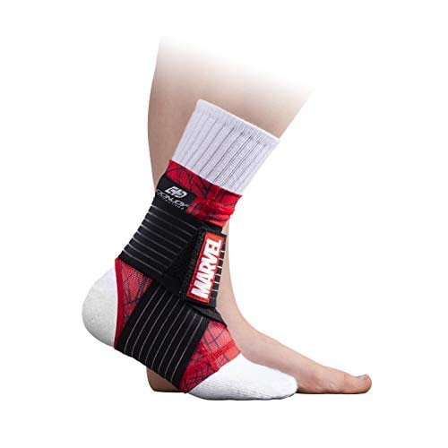 DonJoy Marvel Spider-Man Ankle Sleeve, Adjustable Compression, Pediatric, Brace