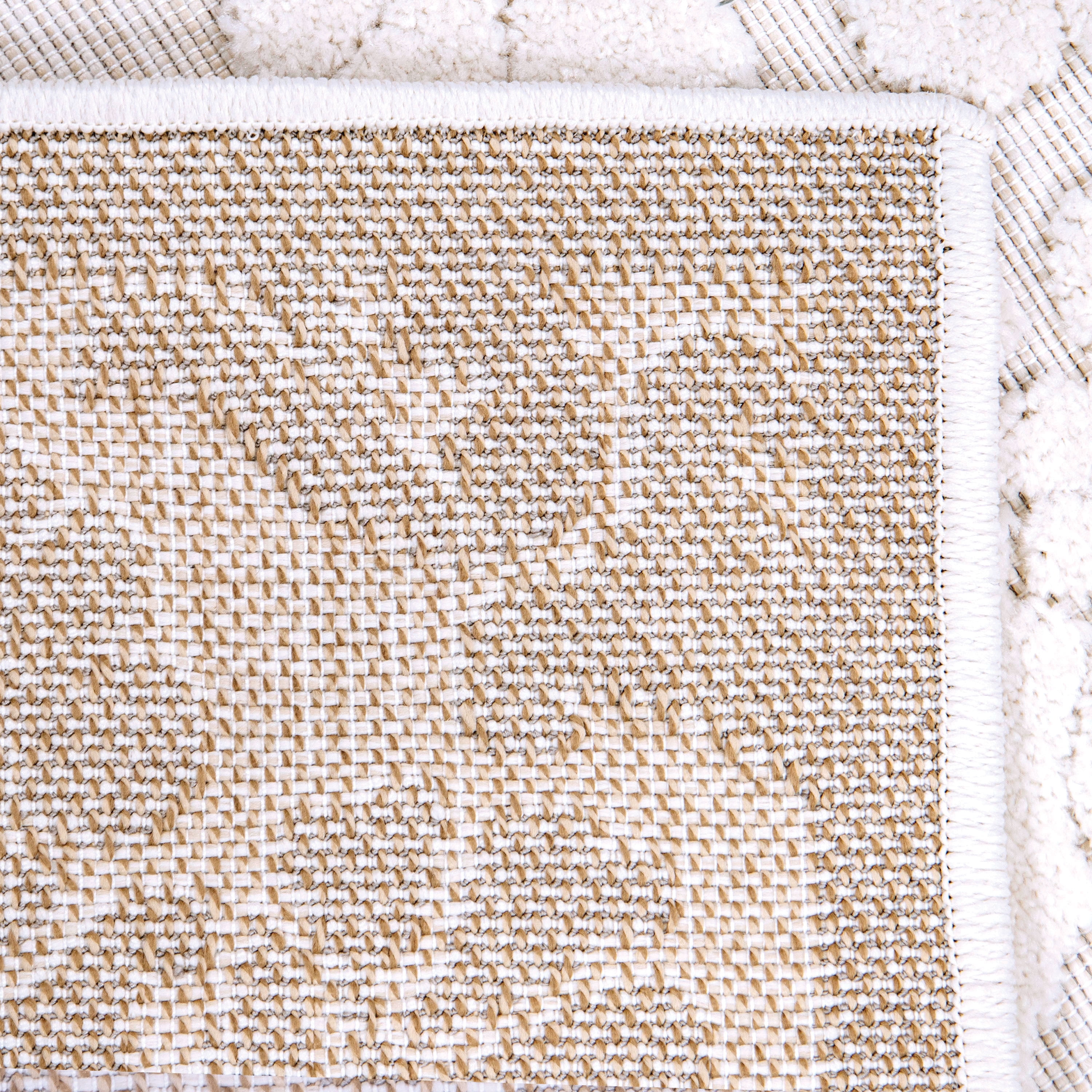 My Texas House Charlotte 9 ft x 13 ft Natural Damask Area Rug