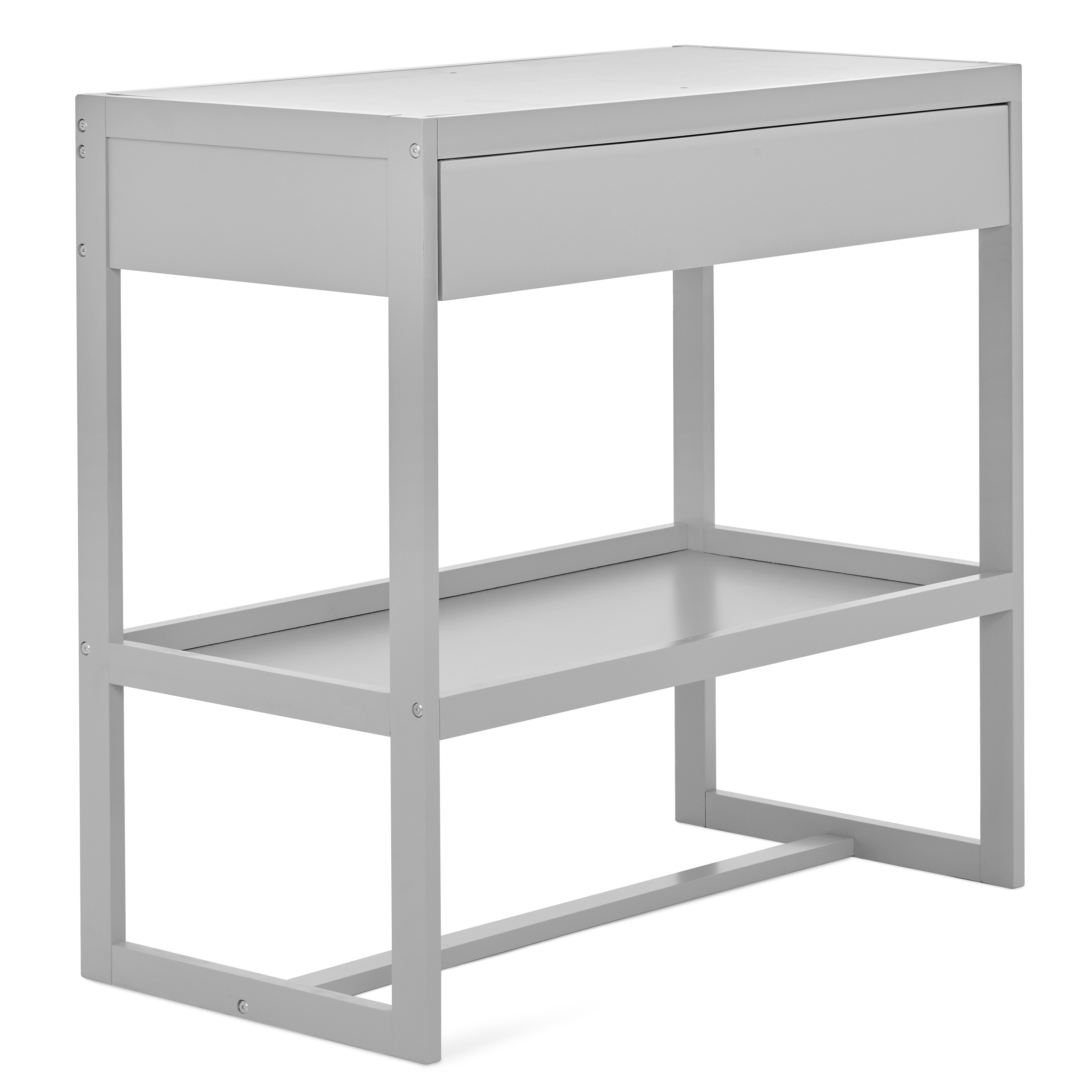 Dream On Me Nursery Bundle of Dream On Me Arlo 5-in-1 Convertible Crib, Dream On Me Arlo Changing Table, with a Dream On Me Honeycomb Orthopedic Firm Fiber Standard Crib Mattress, Pebble Grey