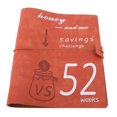thumbnail image 2 of Money Saving Challenge Book, Double Layer Leather and Cash Stuffing Envelopes   Design High Definition Printing 52 Week Budget Challenge Book for Families, 2 of 7