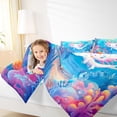 thumbnail image 4 of Castle Fairy Ocean Salamander 2Pcs Bedding Comforter Set for Boys Girls,Sea Aniaml Axolotl Twin Comforter Sets,Marine Wildlife Breathable Bedding Set,Super Cozy Room Decor, 4 of 8
