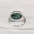 thumbnail image 6 of Tibetan Turquoise Ring, Silver Jewelry, 925 Silver Ring, Father's Day, AAA Natural Turquoise, December Birthstone Ring, Heavy Mens Ring, Spiritual Healing Gemstone, Christmas, Signet Mens Ring, 6 of 6