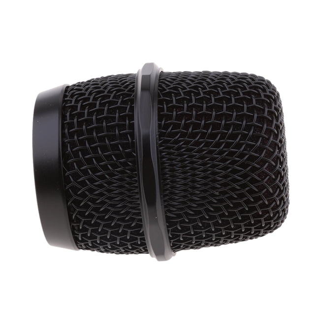 Reemplazo de Rejilla de Micrófono de Malla de Acero Negro SM SunniMix Micrófono Grill Head