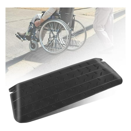 Wheelchair Ramp 2.5 Inch - Rubber Threshold Ramps for Doorways, 2200 lb Capacity - Non-Slip, Heavy Duty for Wheelchairs, Scooters & Strollers