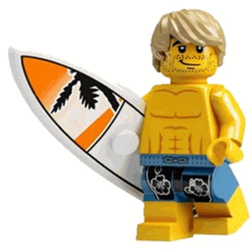 LEGO Collection de Minifigurines Série 2 Minifigurine Surfeur Mec Ample