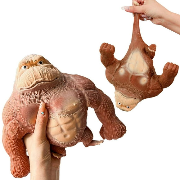 YHan Trending Stretchy Monkey Toy, Stretch Gorilla Toy, Kids Adult Stress Relief Squishy Toys Anxiety TikTok Gift Idea Stretch Gorilla Funny (Large)